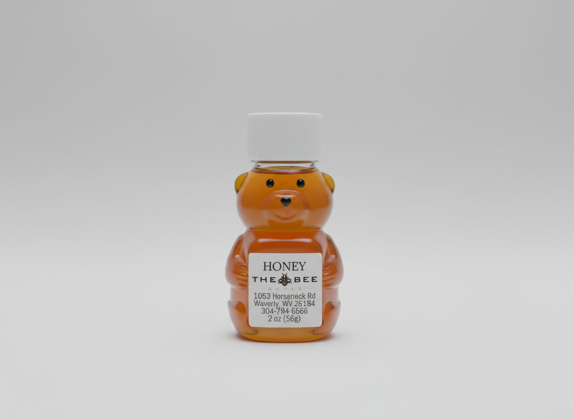 2 oz. Honey Bear Plastic Bottle
